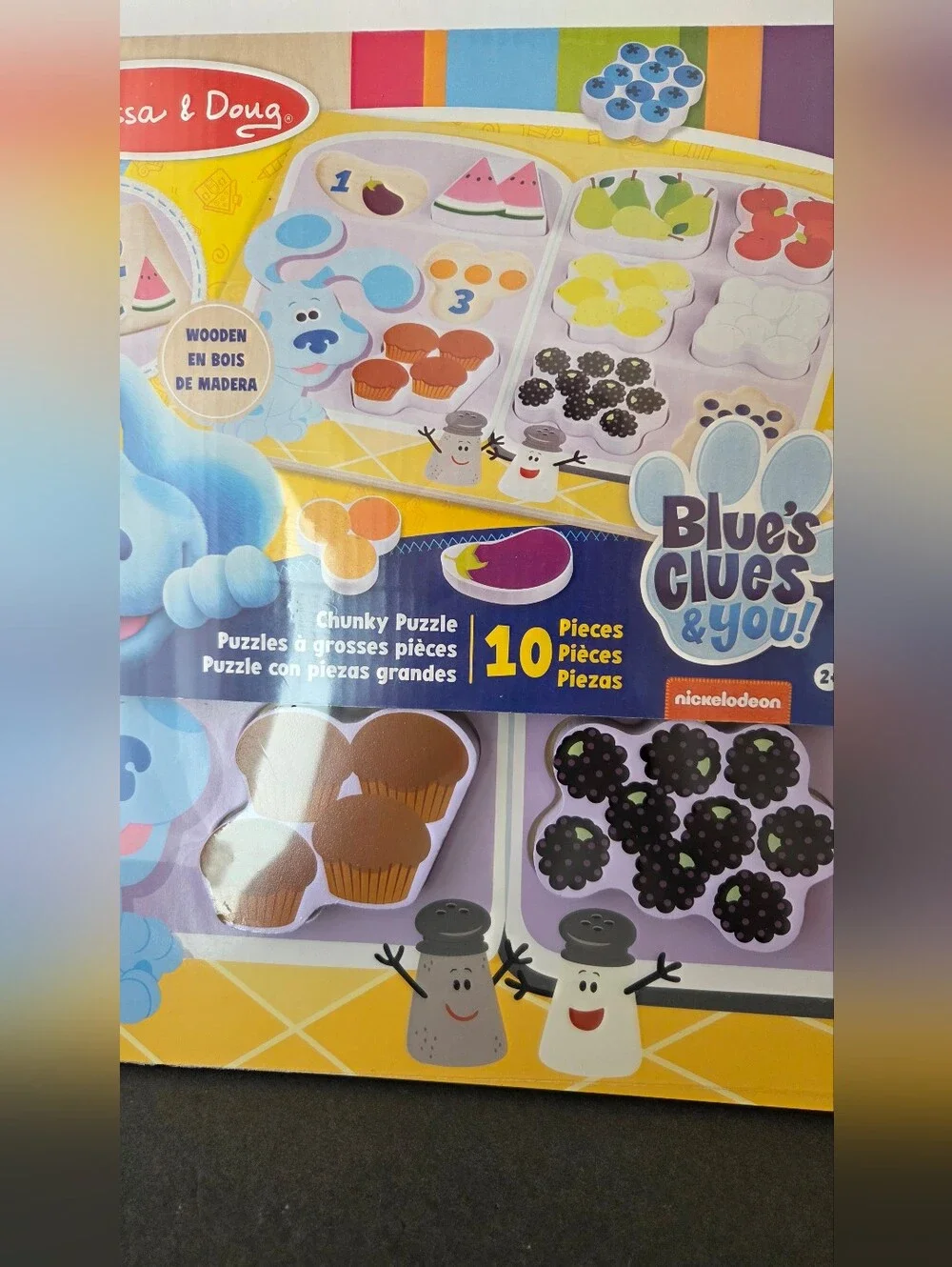 Melissa & Doug Blue's Clues Wooden Chunky Puzzle